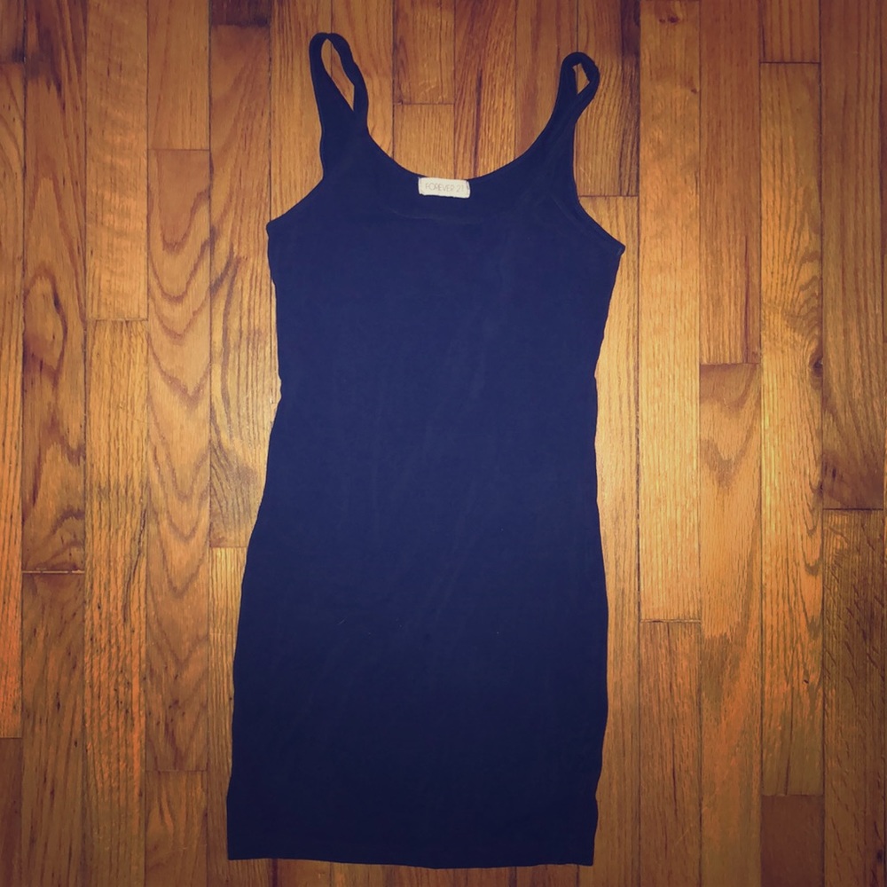 Tight navy mini dress